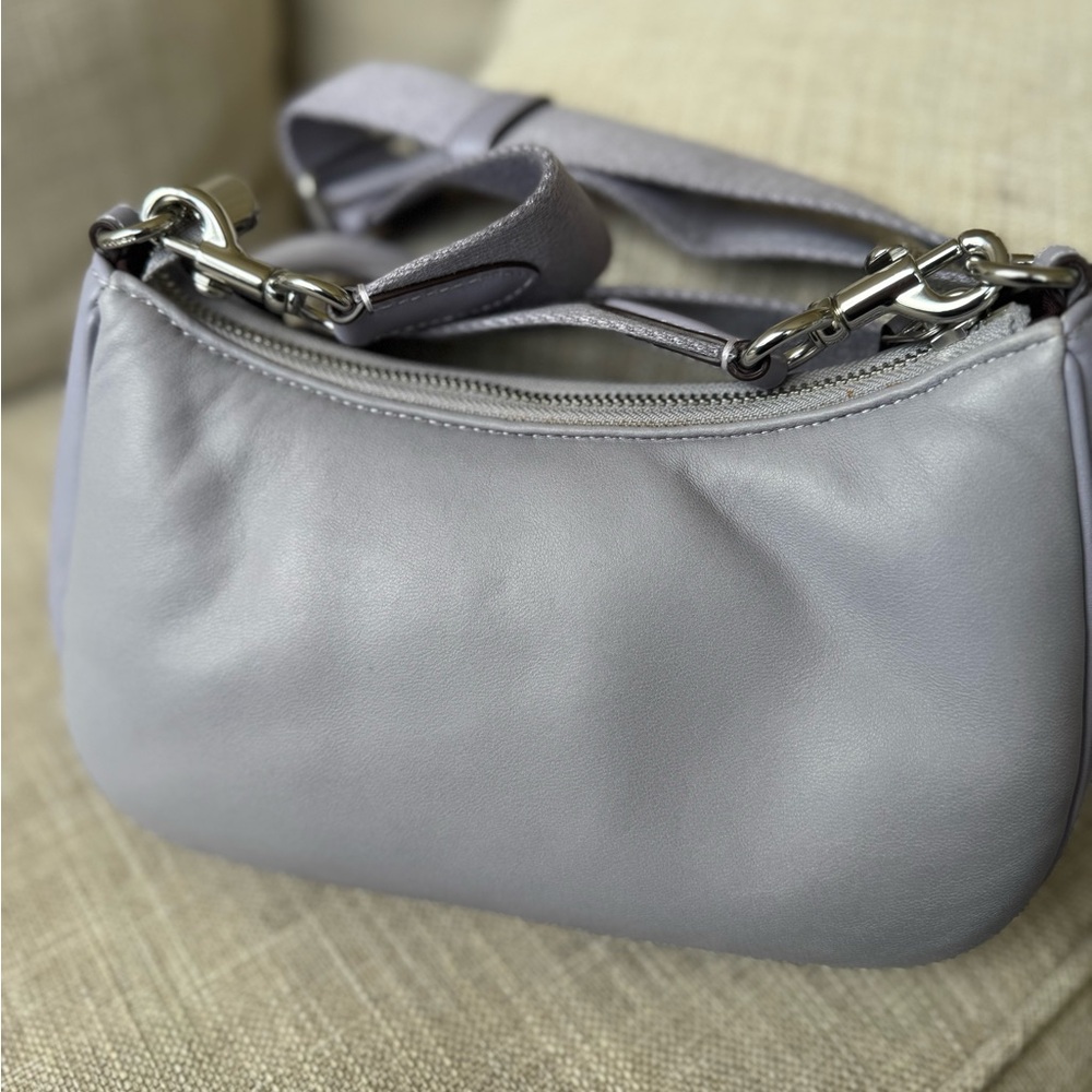 Coach Teri crossbody Bag puffy and quilted lilac leather - Picture 4 of 17
